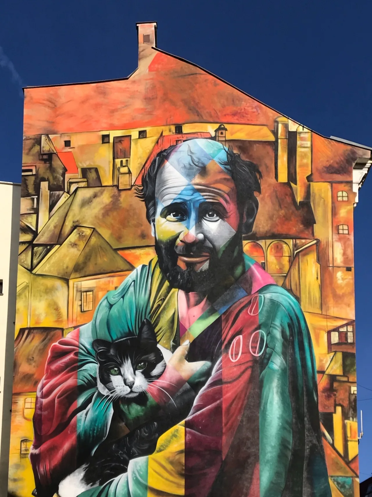 Климт с кошкой
