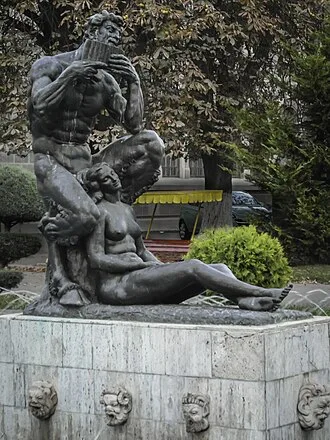 Фавн и нимфа